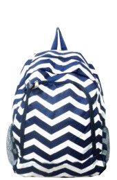 Large Backpack-BP5016 NAVY BLU WHITE